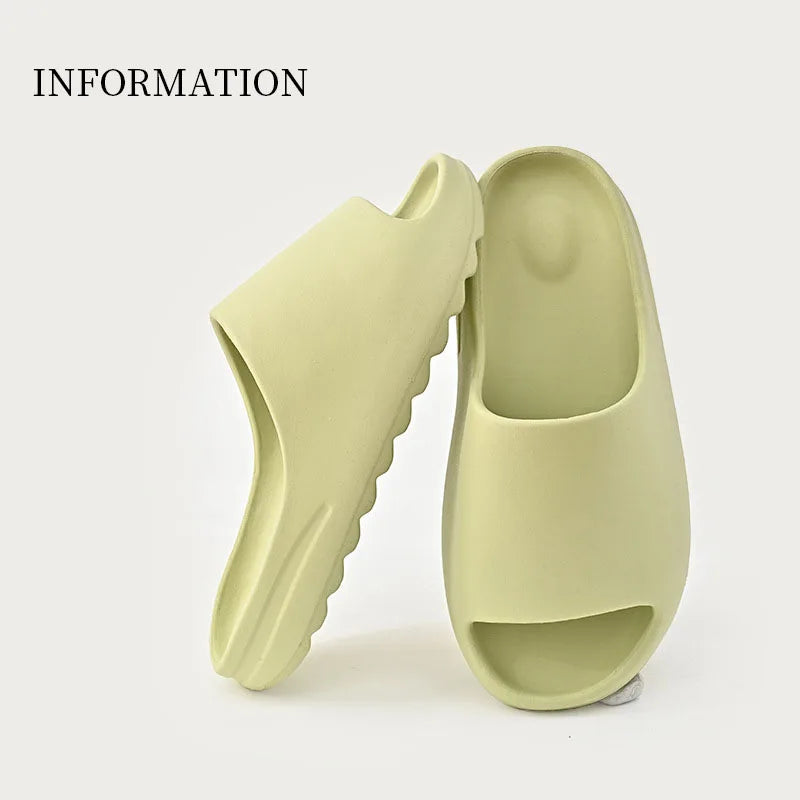 High Quality EVA Soft Thick Soled Slippers Women's Summer Fashion Wear Slippers Home Home Sandals Men's Beach Shoes - jalvashop