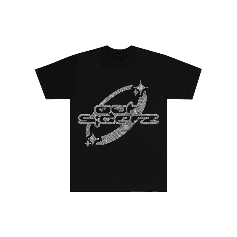 Y2k T-shirt Hip Hop Pattern Printed Short Sleeved Oversized Tops Men Women 2023 New Harajuku Fashion Rock Punk Street T Shirt - jalvashop