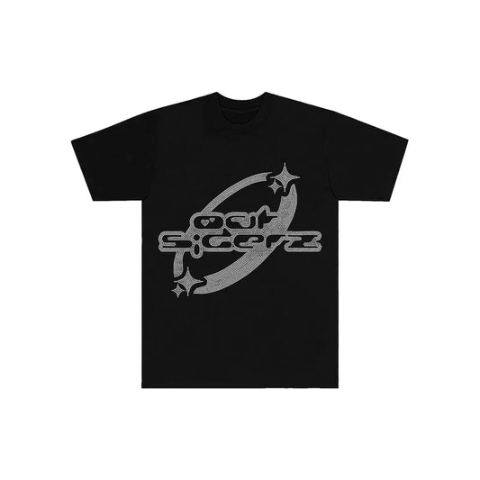 Y2k T-shirt Hip Hop Pattern Printed Short Sleeved Oversized Tops Men Women 2023 New Harajuku Fashion Rock Punk Street T Shirt - jalvashop